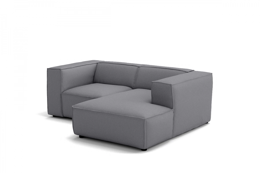 Model MODULARIS WB (wysoki bok) - Modularis WB sofa 1,5 osobowa + longchair prawy